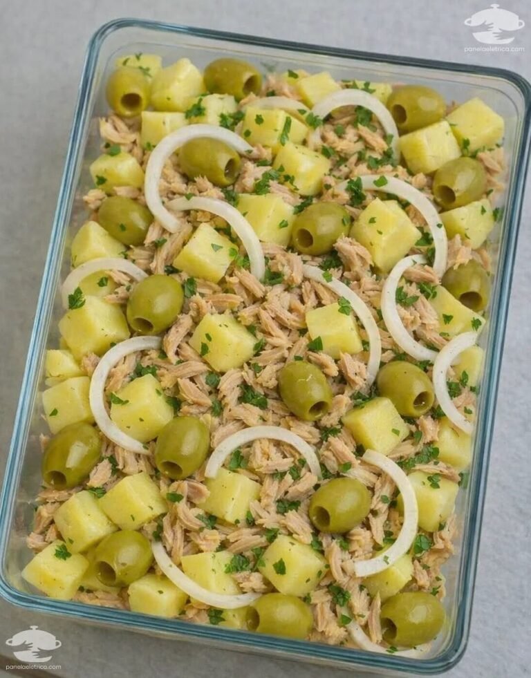 Salada de Batatas com Atum e Ovos: Aqui em casa faz o maior sucesso