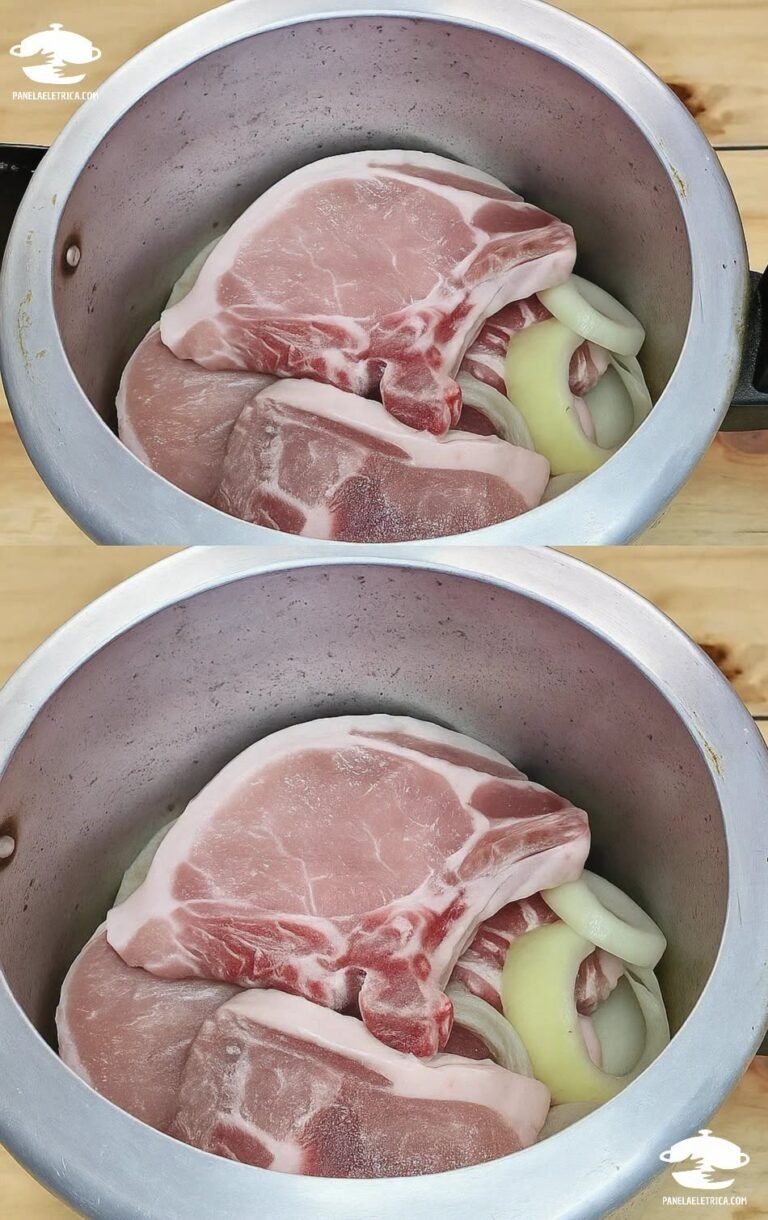 Bisteca de porco na pressão a carne mais temperada e suculenta da semana